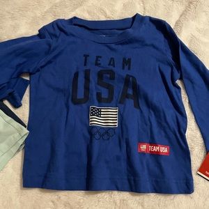 Blue 2t Long Sleeve Team USA shirt 🇺🇸 NWT